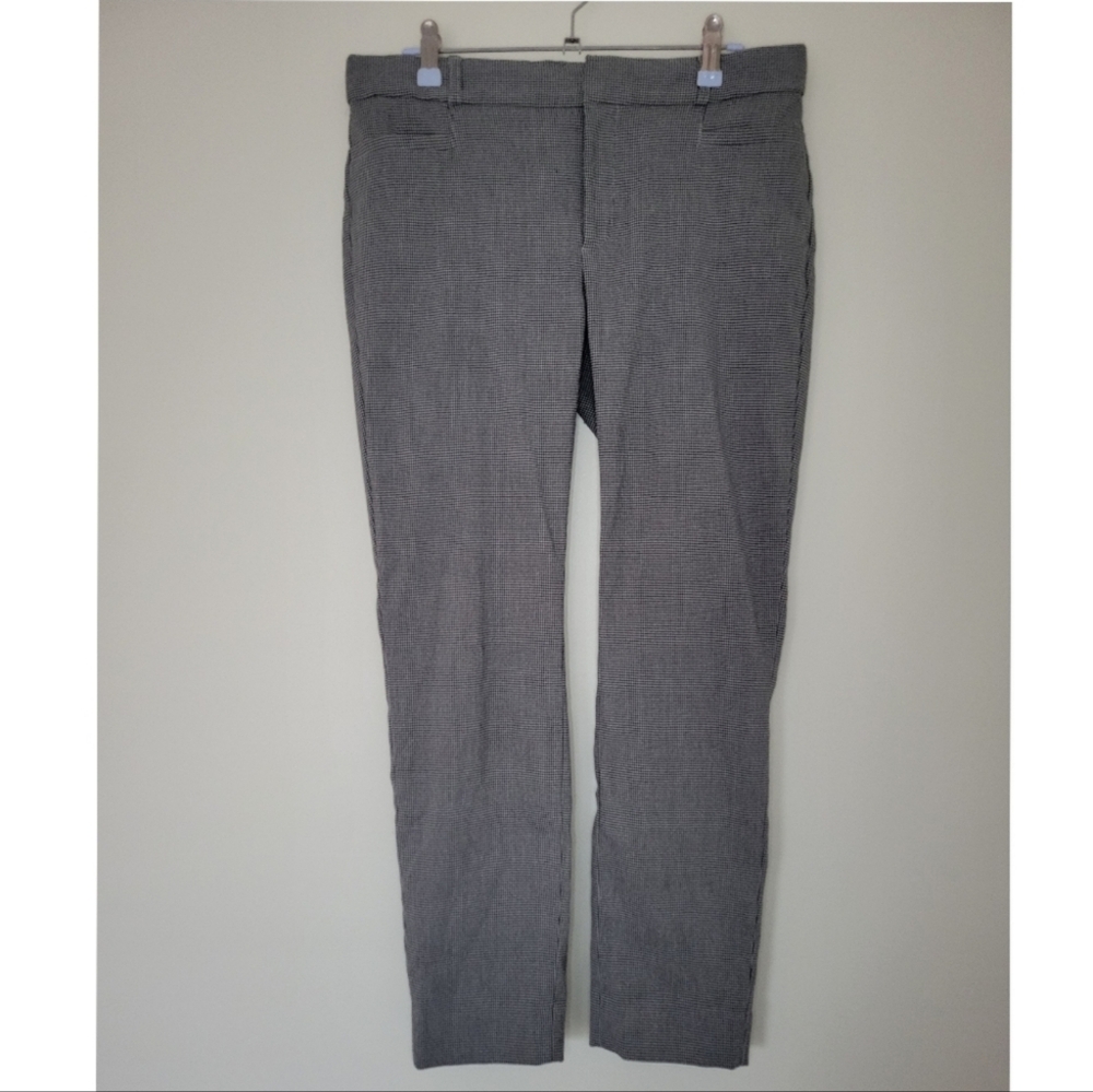 Banana Republic Sloan Classic Micro Houndstooth Trouser Pants 4
